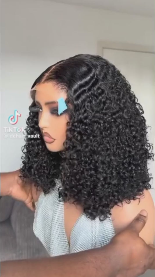13x4 Double drawn pixie curl
