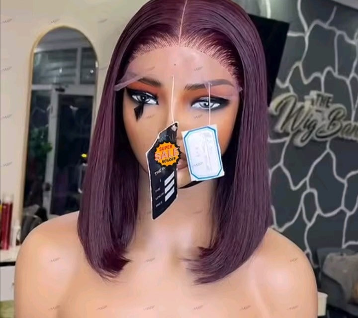 Vip 13x4 grape color 8inch DD frontal wig