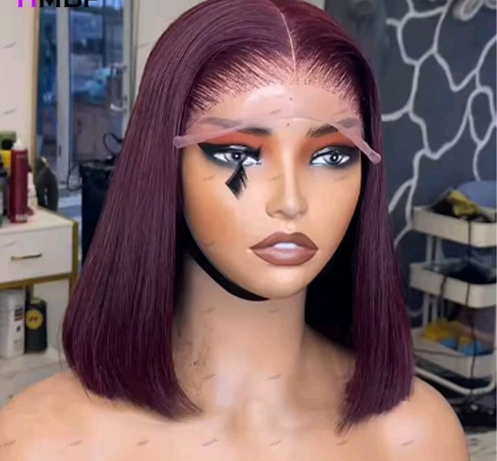 Vip 13x4 grape color 8inch DD frontal wig