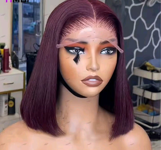 Vip 13x4 grape color 8inch DD frontal wig